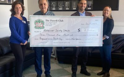 Davedi Club donates $7,500 to the Alzheimer Society
